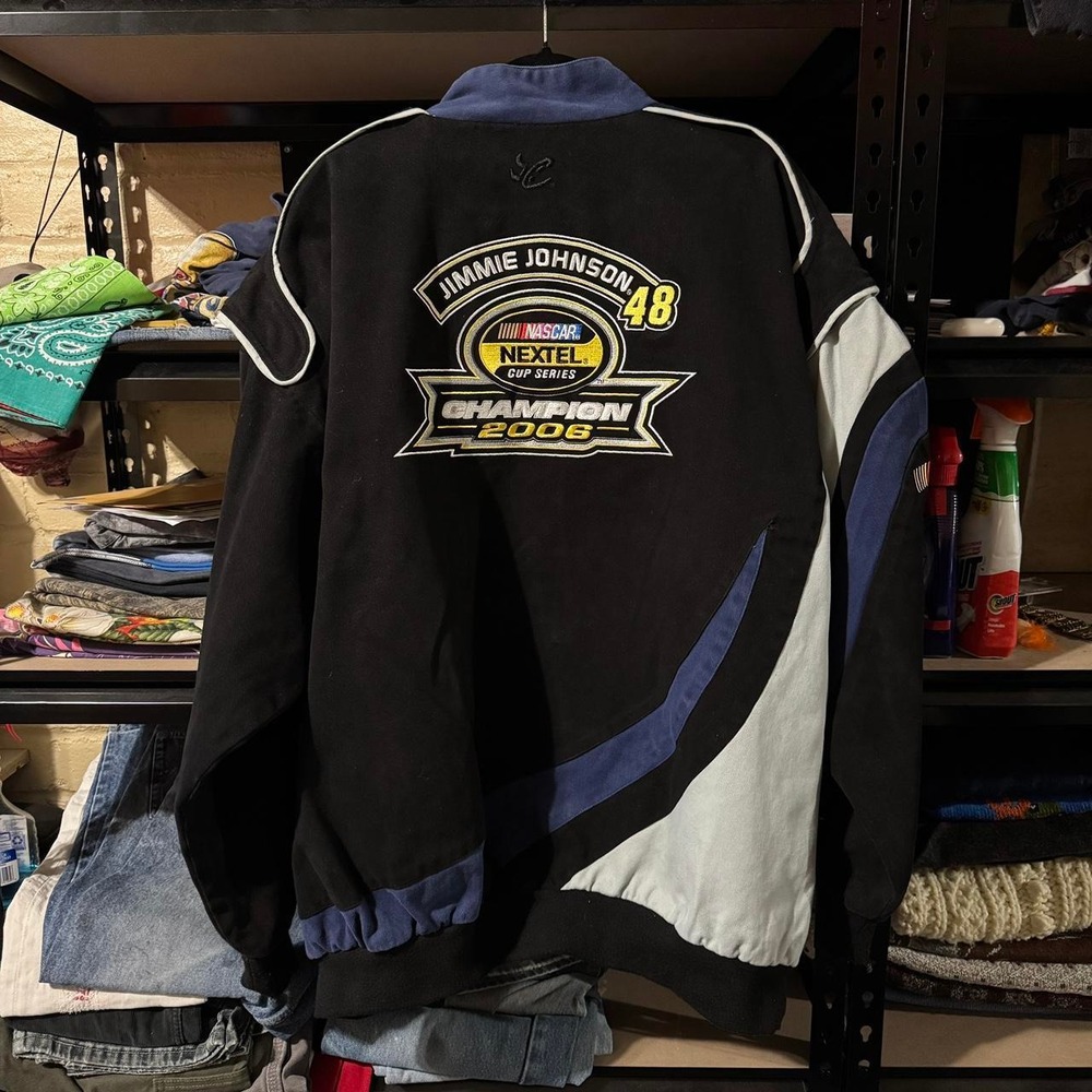 2006 Y2K Chase Authentics Drivers Line Jimmie Johnson #48 Nascar Jacket - 3XL - Picture 2 of 7